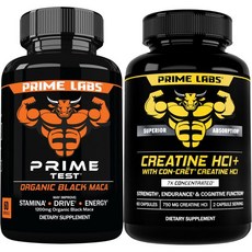 Prime Labs Black Maca Capsules 60 ct + Creatine HCl Capsules 60 ct, 60정