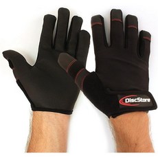 Disc Store 얼티미트원반 프리스비 원반던지기 플라잉디스크 디스크 스토어 성능 장갑 - 부드러운 그립을 위한 텍스처 팜 게임용 블랙, X-Large