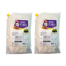 평강푸드 양파드레싱 2kg x 2팩, 1개