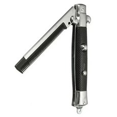 접이식 용수철 빗 헤어 스타일링 도구 포켓 수염, 1개, 1. Black