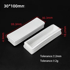 흰색 PP 플라스틱 테이블 의자 발 커버 15x15 100x100mm 사각형 파이프 플러그 보호 가구 Thickenes Leg Pa, 03 50Pcs, 26 30x100mm