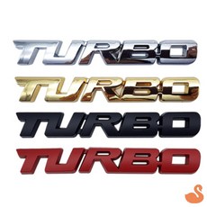 BRS 터보 엠블럼 스티커 로고스티커 차량튜닝용품, 5.TURBO 필기체A/무광레드