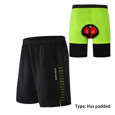 빕숏 자전거복 옷 의류 라이딩 속 바지 빕 싸이클복 바이크 하의 mtb WOSAWE 남성용 사이클링 반바지 MTB