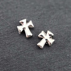 비즈톡 [PM-1-26]메탈펜던트 엔틱로마십자가 통과형 8x10mm (내경1.2mm)