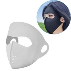 [샵피카] 안면마스크 여름얼굴가리개 안면햇빛가리개 uv차단마스크 남성골프마스크, 블랙