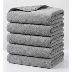 융풍 호텔 수건 40수 수건 프리미엄 극세사수건 호텔수건 미용 스팀 타월, 다크그레이, 5개