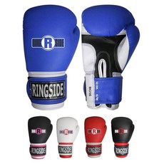 Ringside 프로 스타일 복싱 트레이닝 장갑 킥복싱 무에타이 젤 스파링 펀칭백 라지/XL 레드 [호환], 블루