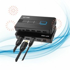 MT-VIKI HDMI 선택기 셀렉터 KVM 스위치 4포트 박스 4K 30Hz USB 콘솔 OI