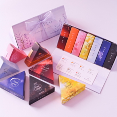 보나플로 국산 수제 꽃차 7종선물세트 답례품 메리골드 아카시아 장미 국화벚꽃, 1세트, 삼각꽃차7종세트