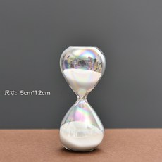 歐式炫彩色沙漏計時器創意沙漏禮品擺件, 炫彩沙漏 5*12cm 5分鐘:炫彩沙漏 5*12cm 5分鐘