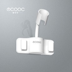 無品牌 花灑支架 固定器 支架 可調節 免打孔 掛鈎底座 浴室噴頭, 簡約白