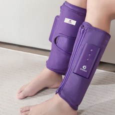OYEAH 종아리 마사지기 무선 온열 공기압 강도조절 발 다리 안마기 K-705 (지퍼형), R+L, 65cm, 자주색