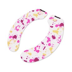 ENJOY101水洗式抑菌止滑馬桶坐墊(馬桶墊/保潔墊)-旅行攜帶型-彩色潑墨, 1個