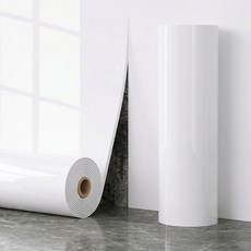 에이제이케이 [정품] 붙이는 벽지 데코타일 폼블럭 대리석 롤 타일시트지 60x300cm, 1개, 클래식 화이트