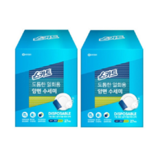스카트 도톰한 일회용 양면 수세미, 혼합, 27개, 2개