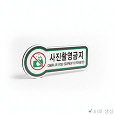 굿픽몰 금지 표지판 금지안내판, 화이트, 1개