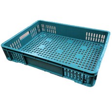 [싹스리공구] 국내생산 플라스틱 운반상자 두부상자 묵상자 사각박스 급식 바구니, SFP-03 녹색, 1개