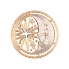 초대장 봉인 왁스 스탬프 원형 25mm 1개, D