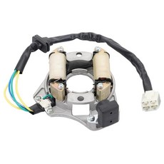 WOOSTAR 2 코일 4 와이어 점화 풀 웨이브 스테이터 마그네토 교체품 50cc 70cc 90cc 110cc 125cc 전기 스타트 더트 핏 바이크 고 카트 ATV 4 휠러