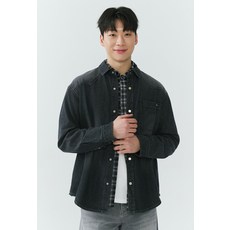 잠뱅이 26SS 남성) 난스판 블랙 베이직 데님 셔츠 DH AQ1DDH106-BK