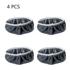 높은 흡수력과 대부분의 걸레에 단단히 부착할 초미세 섬유 청소 패드를 갖춘 걸레 패드, 색상: 2. Gray-4pcs