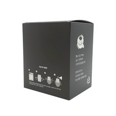 씨티메이트 드립백커피 데코백 선물용 박스, 1개, 01)데코백/중/블랙