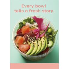 포케 샐러드 감성 사진 포토 액자 홈인테리어 방꾸미기 음식점 포스터 A2 A3 A4 0101, 02