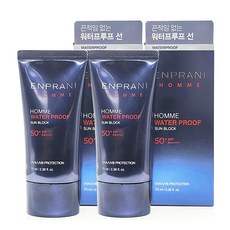 [당일출고]엔프라니 옴므 선블록 70ml+70ml SPF50+PA++++, 2개, 70ml