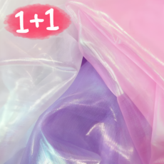 에나멜 홀로그램 촬영용 배경천 3color 1+1 [반짝이 펄 원단 촬영천 사진 셀프 배경 촬영 소품], 1세트, 화이트 1개+퍼플 1개