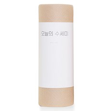 하루한장 데일리 일회용 수세미 (국내생산), 1개, 60개입, 베이지