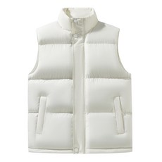 男女款棉質馬甲外套 秋冬立領坎肩無袖運動背心 保暖羽絨棉上衣