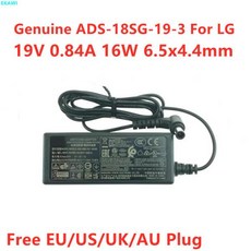 ADS-18SG-19-3 19016G 19V 0.84A 16W DA-18C19 LG 19M38A 모니터 전원 공급 장치 충전기 용 AC 어댑터
