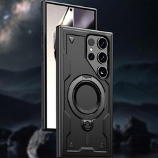 맥세이프 링거치대 범퍼케이스 갤럭시S25울트라 SM-S938N, 갤S25울트라, 패트리M링 블랙