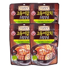 오뚜기 오늘밥상 고등어갈치조림양념 120g 4개, 1세트