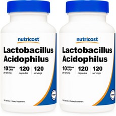 nutricost 乳酸菌100億CFU膠囊, 2罐, 120顆