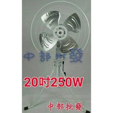 盛風 20吋 工業立扇 250W, 風扇+