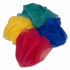 다우리 유아 저글링 스카프 원색 다채로운 저글링스카프 스카프놀이 색깔스카프, 노랑