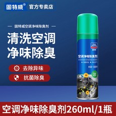 固特威車用空調清洗劑 管道內部蒸發箱清洗工具 車載用殺除臭去味, 1個, 空調淨味除臭劑260m*1瓶