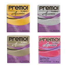 스컬피 프레모 57g (Premo 2oz) 전문가용 폴리머클레이, Silver(은색)