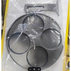 尚宏 鑄鐵一體小雞煎蛋盤 (銅鑼燒烤盤/鬆餅烤盤/4孔煎蛋盤), 1個, 斷把手裸身表面無處理 鑄鐵一體小雞煎蛋盤