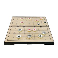 韓國象棋，便攜式棋盤遊戲，親子互動益智玩具, 大尺寸黃色棋盤30*30*3cm, 1套