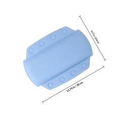 머리와 목 욕조 베개 흡착판이 미끄럼 방지 간편 세척 스파 사이즈, 1. Sky-blue, 1개