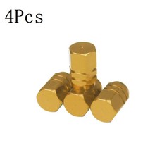 자동차 바퀴 타이어 밸브 스템 캡 알루미늄 림 커버 자동 모토 액세서리 도구에 대한 Airdust 방수, Yellow 4pcs