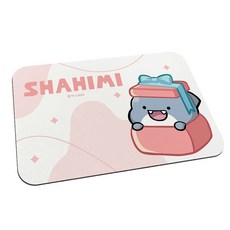 胖鯊魚鯊西米 軟式珪藻土地墊 60x40x0.5 正版授權 台灣製造 狗狗 寵物 腳踏墊 防潮, 1個, 禮物鯊魚