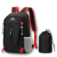 브랜스 210g 초경량 접이식 등산 배낭, 블랙