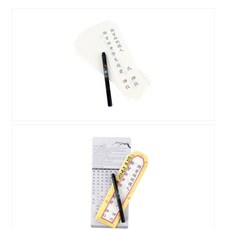 지방쓰기 세트 무지5장+붓펜 견본 6x22cm 위패 제사 제수 용품 추석 명절 물푸레 양초