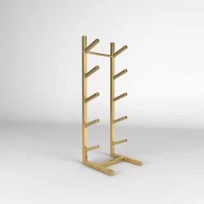 스노우보드거치대 스노우보드 스탠드 보관함 랙 보관 스키, 1개, 골드