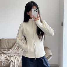 ANYOU 아우터 여 추동 스포츠 요가복 긴팔 아우터 여 헬스복 여 상의 차이나 넥