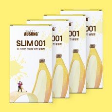 아우성 슬림(SLIM)-12P 슬림형 콘돔 / 바나나향, 4박스, 12개입