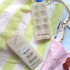 Tungaloy 東芝 DCGT11T304R TH10 車刀片，鋒利耐用，切割精準，適用於多種材質，手工藝愛好者必備, 1個